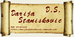 Darija Stanišković vizit kartica